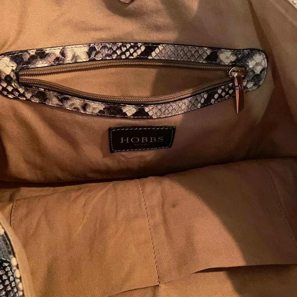 Hobbs Danby 100% Leather Python Tote Bag - Picture 10 of 12